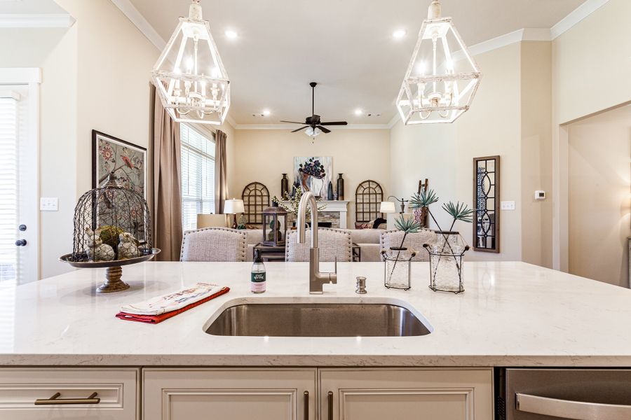 Furnished interior in a model home at Georgetown in Collierville (Image 6).