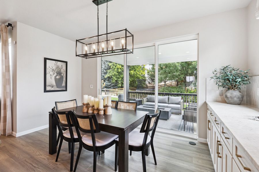 Furnished interior in a model home at Highlands Preserve in Mead (Image 7).
