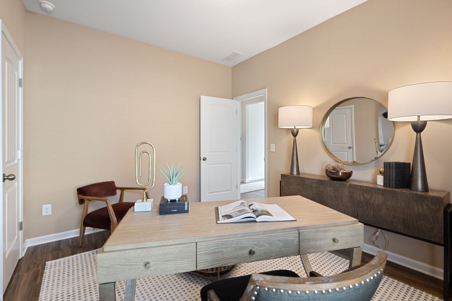 Furnished interior in a model home at Vandiver Creek in South Fulton (Image 8).
