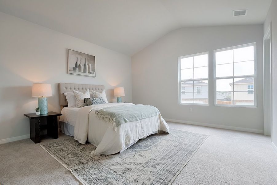 Furnished interior in a model home at Dowdy Ferry in Dallas (Image 5).