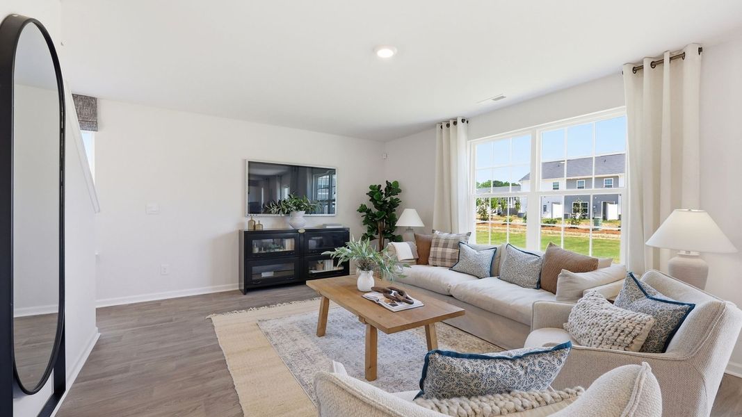 Furnished interior in a model home at Carter Ridge in Greenville (Image 19).