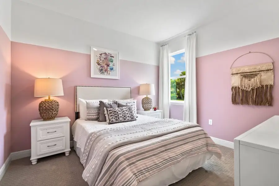 Furnished interior in a model home at The Lakes at St. Sebastian Preserve in Sebastian (Image 3).