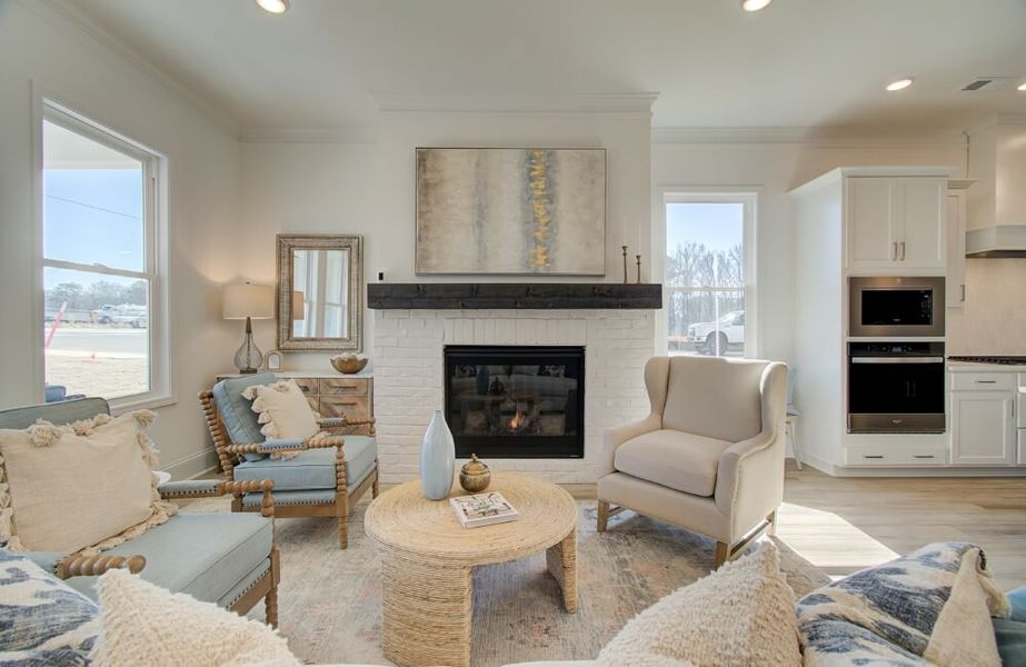 Furnished interior in a model home at Courtyards at Traditions in Cumming (Image 11).
