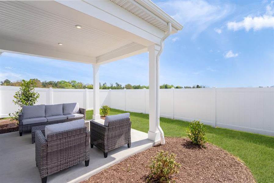 Enjoy your private backyard space with options for a covered lanai Enjoy your private backyard space with options for a covered lanai
