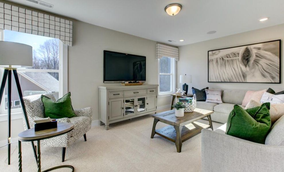 Furnished interior in a model home at Weddington in Benson (Image 31).