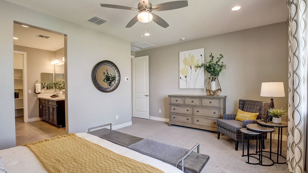 Furnished interior in a model home at Castillo at Anderson Parc in Buckeye (Image 19).