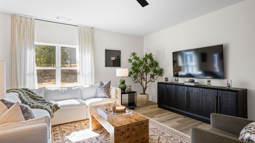 Furnished interior in a model home at Hawks Landing in Apison (Image 22).