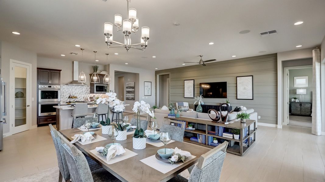 Furnished interior in a model home at Canyon Views - Hacienda in Litchfield Park (Image 9).