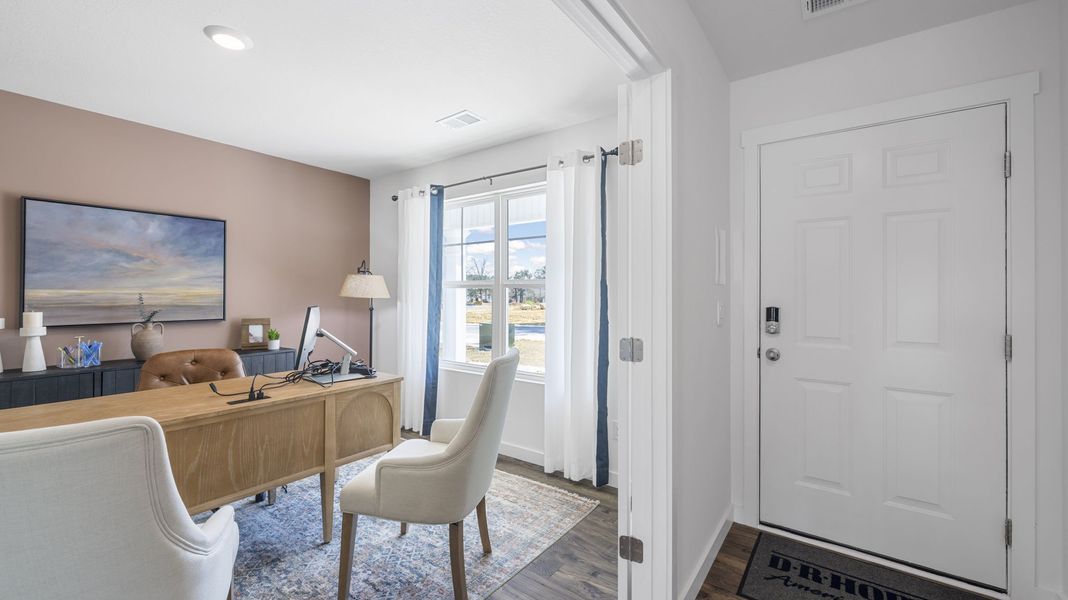 Furnished interior in a model home at Fox Hollow in Dalton (Image 6).