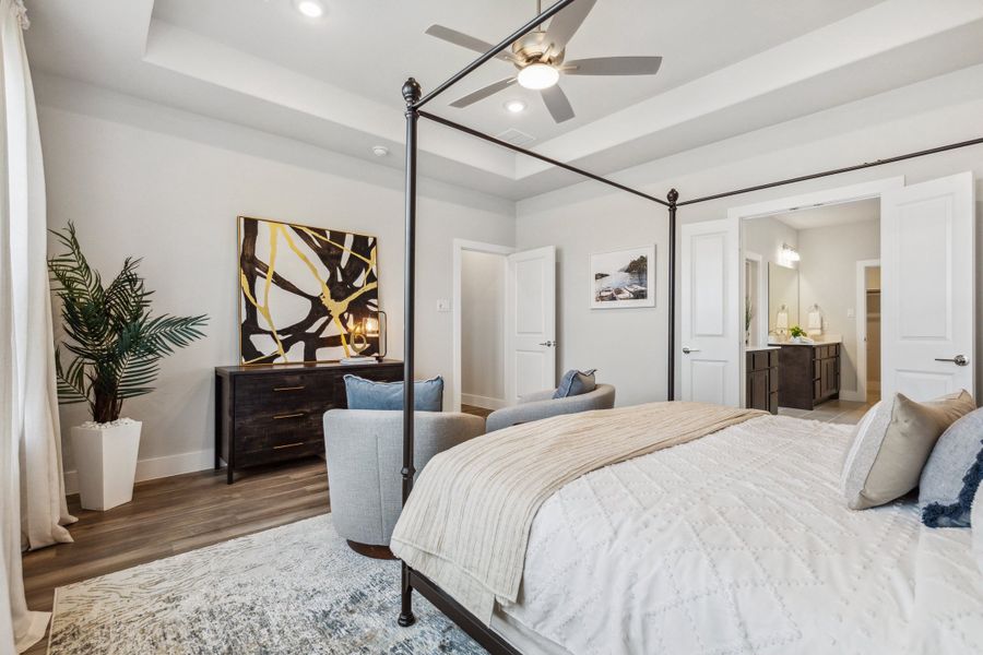 Furnished interior in a model home at Dove Hollow in Waxahachie (Image 31).
