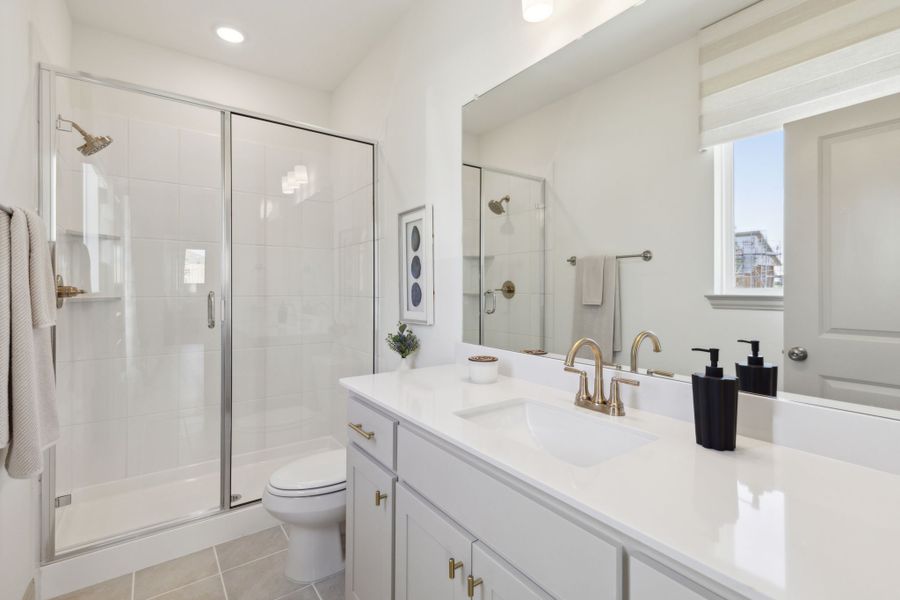 Furnished interior in a model home at Midtown GP in Grand Prairie (Image 26).