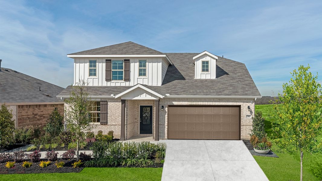 Front exterior of a home in the Wildcat Ranch community, located in Crandall, TX (Image 4).