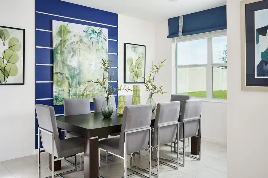 Furnished interior in a model home at Tarpon Bay in Haines City (Image 6).