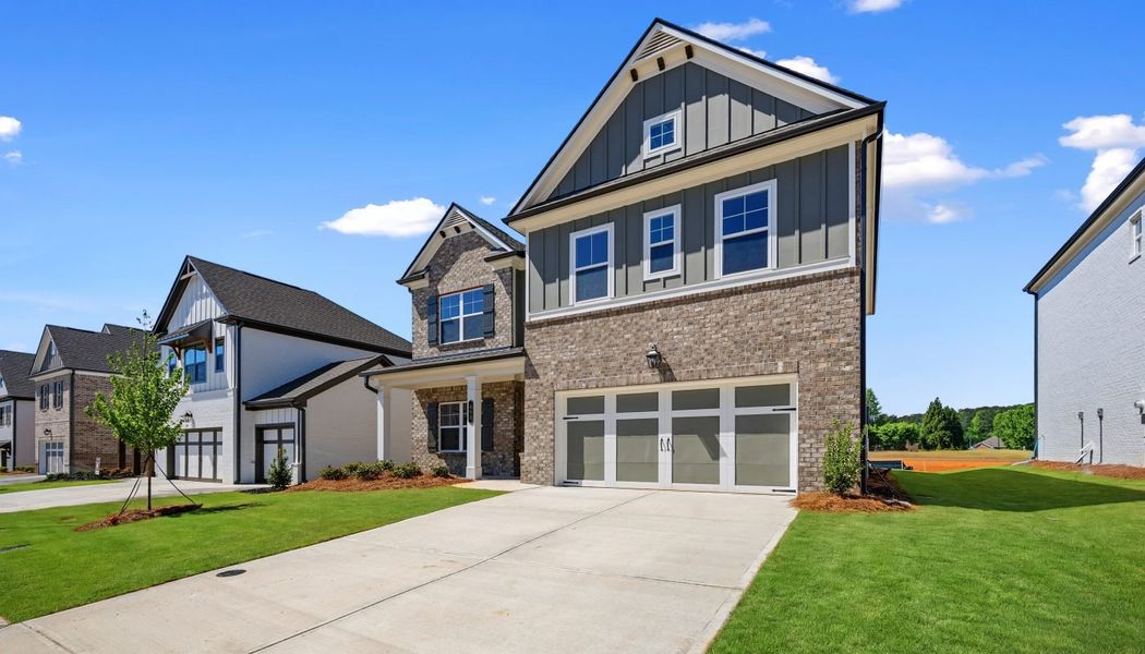 Front exterior of a home in the Greenefield community, located in Cartersville, GA (Image 11). Front exterior of a home in the Greenefield community, located in Cartersville, GA (Image 11).