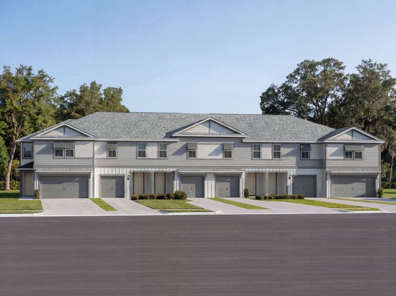 Front exterior of a home in the Canopy Cove community, located in St. Augustine, FL (Image 1). Front exterior of a home in the Canopy Cove community, located in St. Augustine, FL (Image 1).