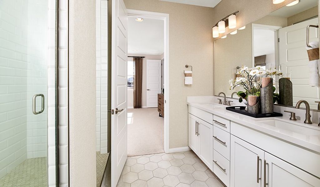 Furnished interior in a model home at Seasons at Star Valley in Tucson (Image 6).