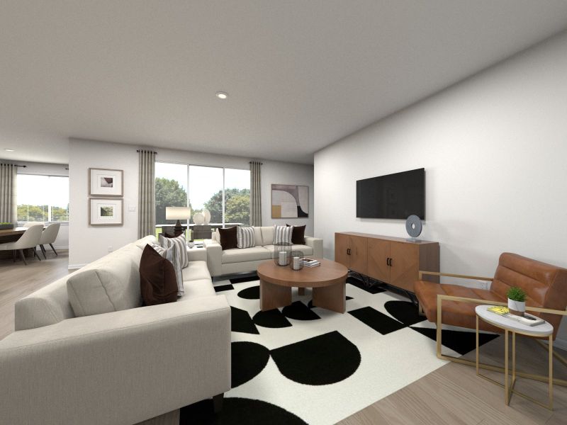 Furnished interior in a model home at Mount Plymouth Greens in Sorrento (Image 18).