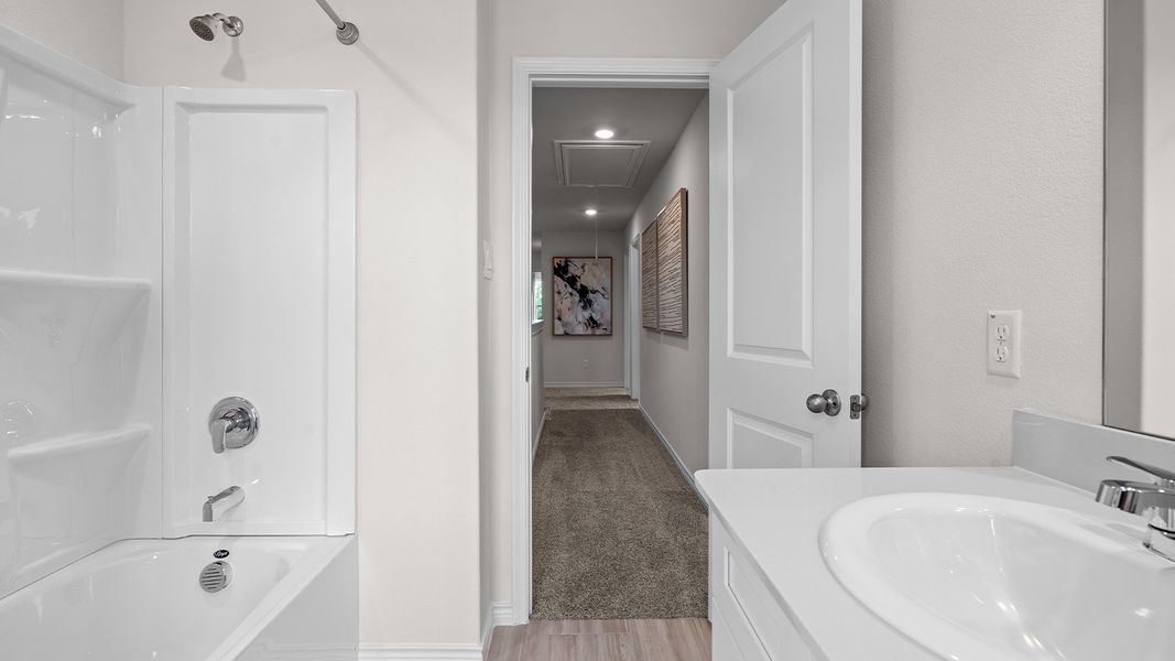 Furnished interior in a model home at California Meadows in Arlington (Image 17). Furnished interior in a model home at California Meadows in Arlington (Image 17).