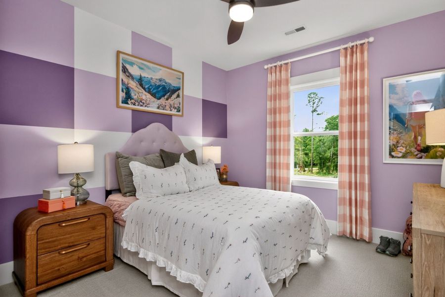 Furnished interior in a model home at Flatiron Forest in Pittsboro (Image 15).