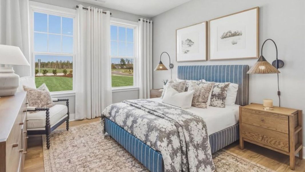 Furnished interior in a model home at Weavers Pointe in Zebulon (Image 23).