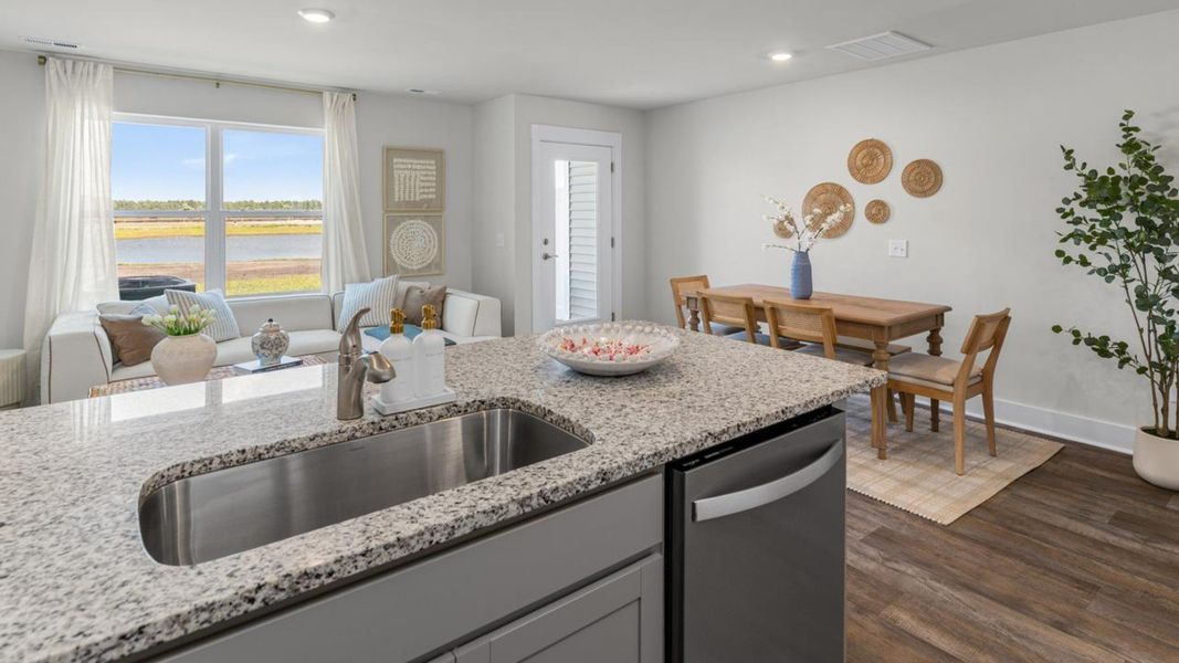 Furnished interior in a model home at The Landing at Sidbury Station in Castle Hayne (Image 23).