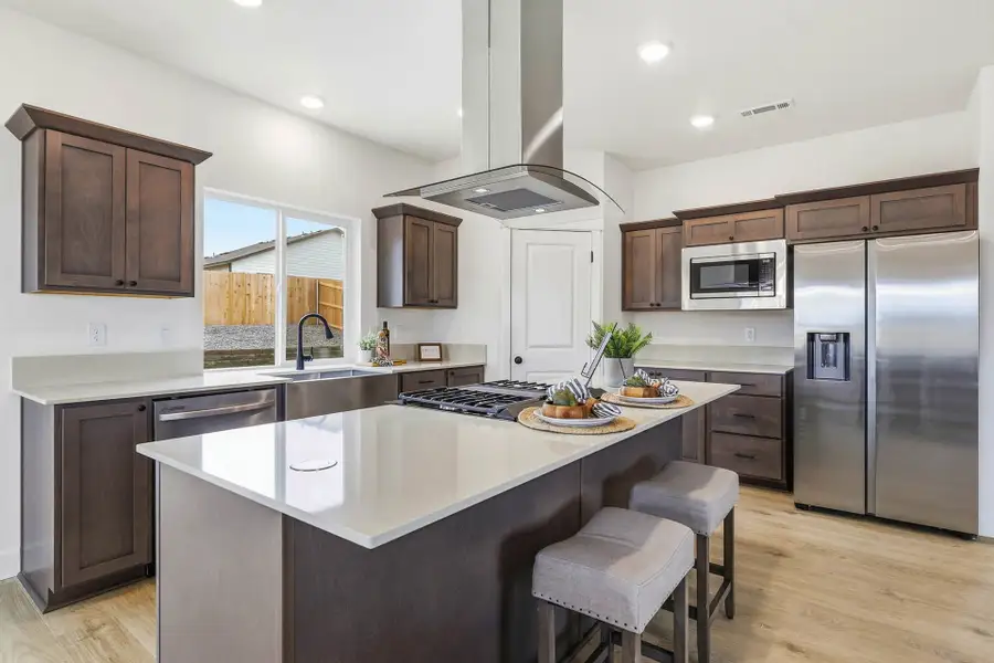 Furnished interior in a model home at Rosengarth Estates in Bend (Image 22).