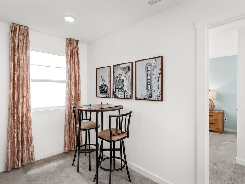 Furnished interior in a model home at Calista Farms in White House (Image 34). Furnished interior in a model home at Calista Farms in White House (Image 34).