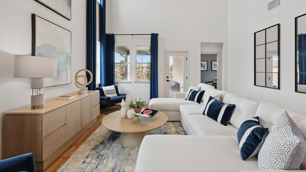 Furnished interior in a model home at Westridge Journey in McKinney (Image 19).
