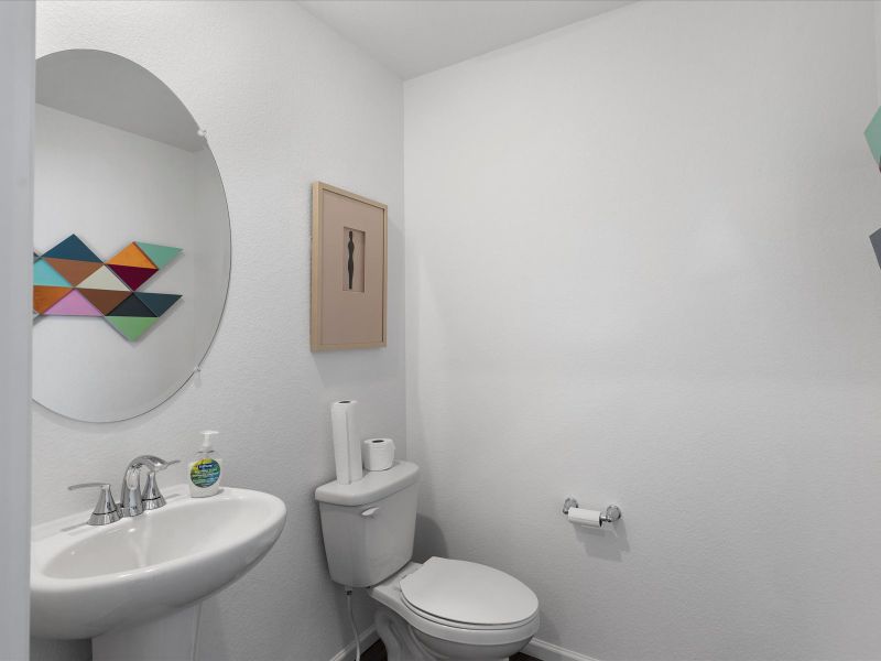 Furnished interior in a model home at Poudre Heights: The Meadow Collection in Windsor (Image 16).