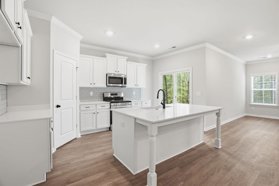 Furnished interior in a model home at Broadway Lake in Anderson (Image 42).