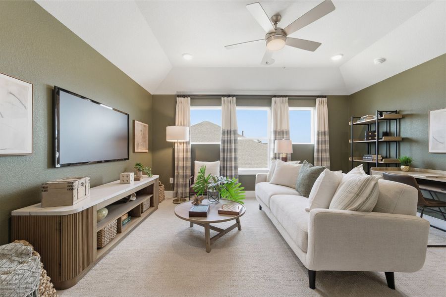 Furnished interior in a model home at Sundance Cove in Crosby (Image 8).