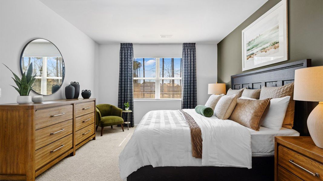 Furnished interior in a model home at Garden Lakes in Hampton (Image 7).