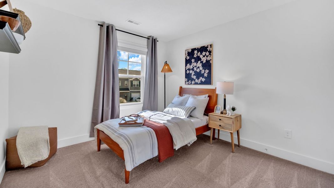 Furnished interior in a model home at Spring Lake Farms Townhomes in Knoxville (Image 19).