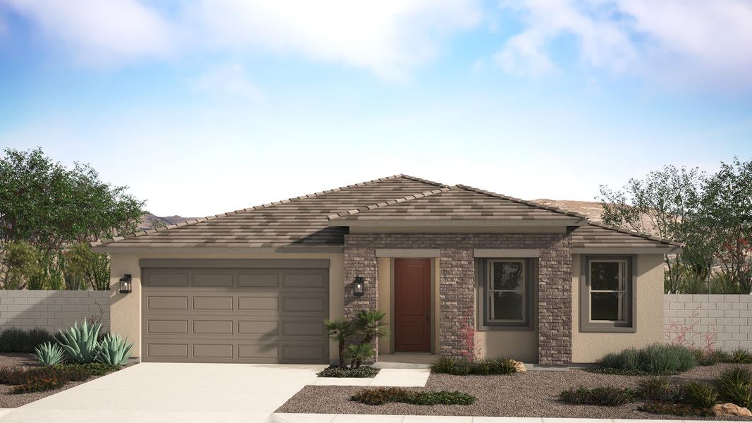 Desert Prairie Elevation | Genoa | Harvest at Citrus Park | New Homes in Goodyear, AZ | Landsea Homes