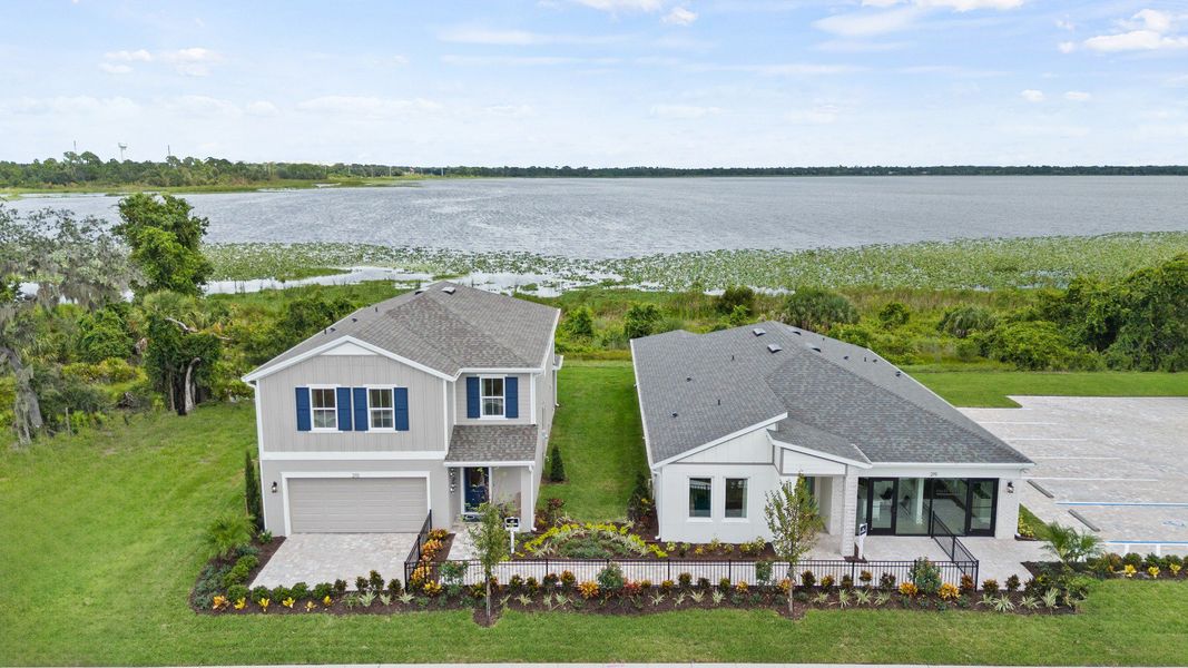 Willowbrook North Model Homes, The Castaway and the Ponte Vedra situated on Lake Fannie located inWinter Haven, FL