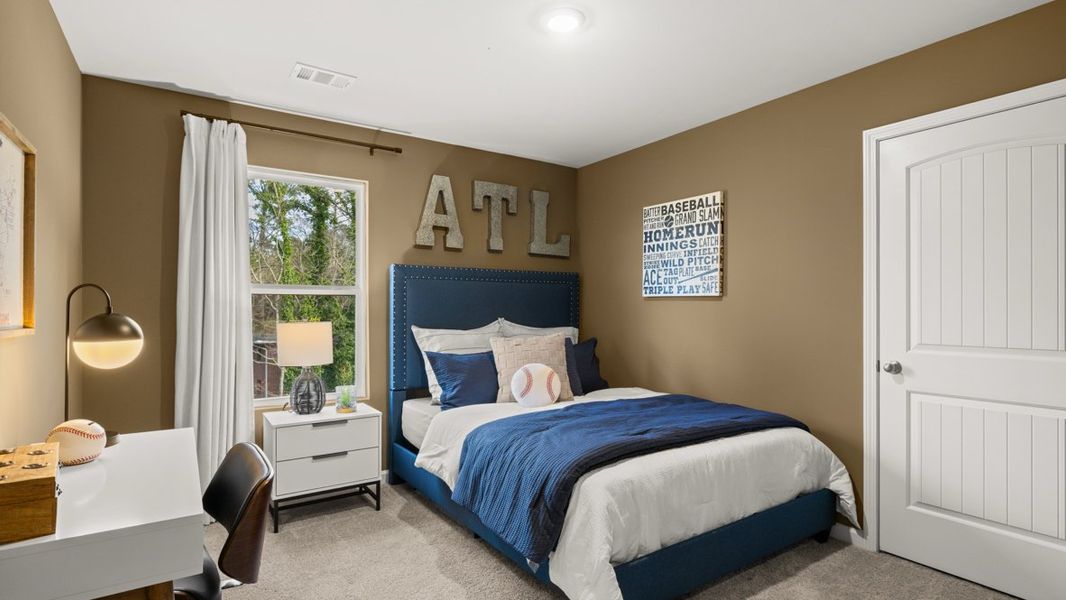 Furnished interior in a model home at Creekview in Atlanta (Image 23). Furnished interior in a model home at Creekview in Atlanta (Image 23).