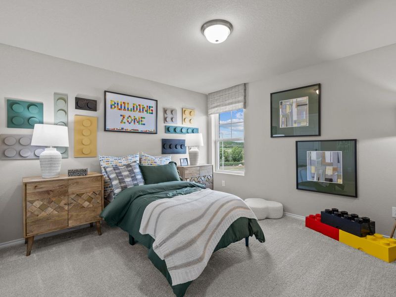 Furnished interior in a model home at Comanche Ridge in San Antonio (Image 13).