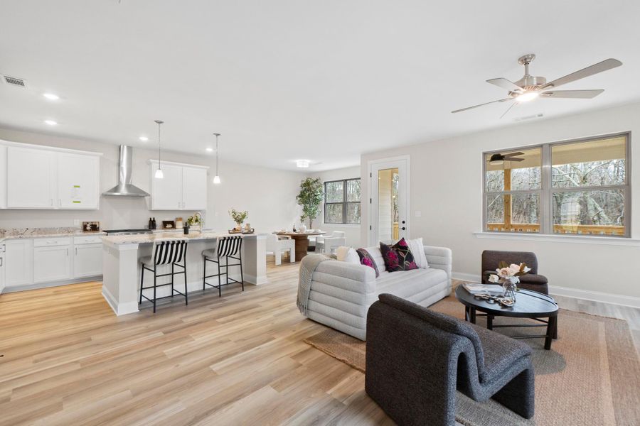 Furnished interior in a model home at Hamilton on Hunter West in Ooltewah (Image 5).