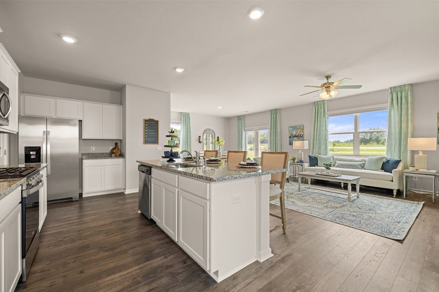 Furnished interior in a model home at The Islands in Beech Island (Image 5).