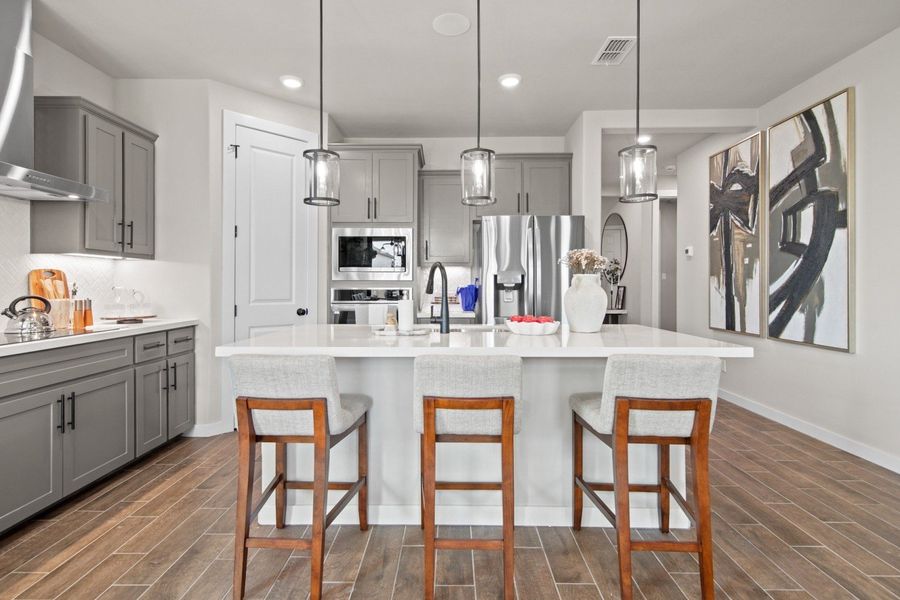 Furnished interior in a model home at Las Cruces in Alamo (Image 35).