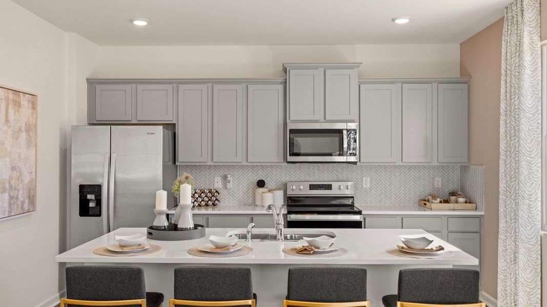 Furnished interior in a model home at Locust Grove Station - Cedar Ridge in Locust Grove (Image 7).