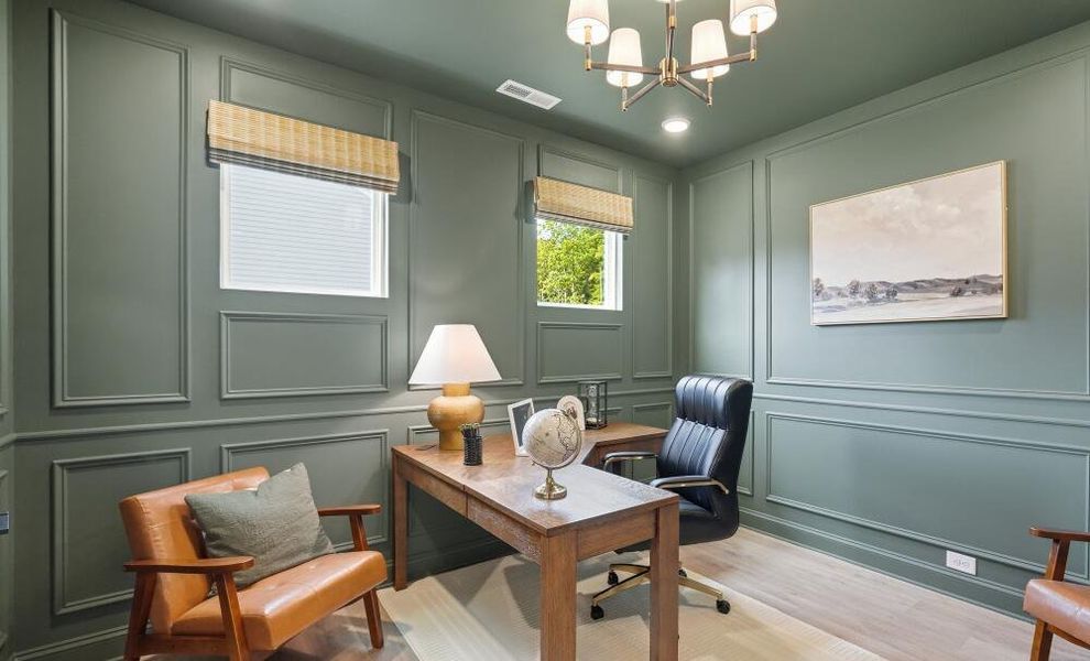 Furnished interior in a model home at Lauren Park in Lexington (Image 9). Furnished interior in a model home at Lauren Park in Lexington (Image 9).