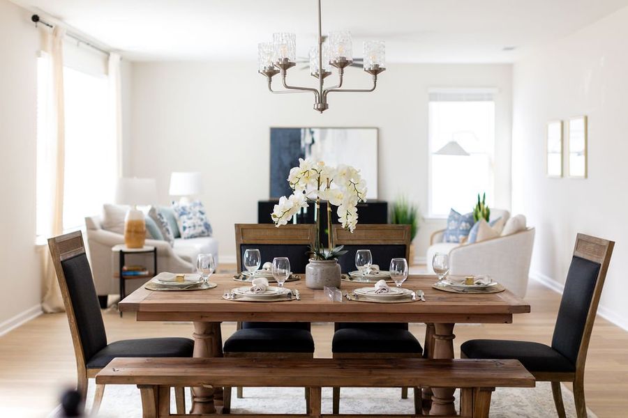 Furnished interior in a model home at Camden Crossing in Savannah (Image 6). Furnished interior in a model home at Camden Crossing in Savannah (Image 6).