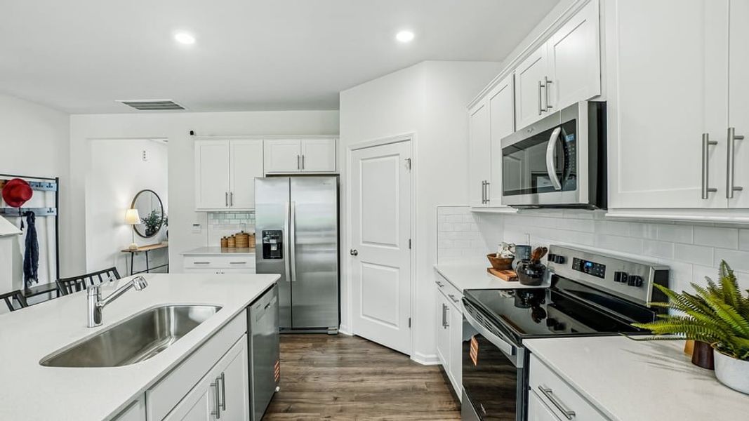 Furnished interior in a model home at Martin Farms in Aberdeen (Image 15).