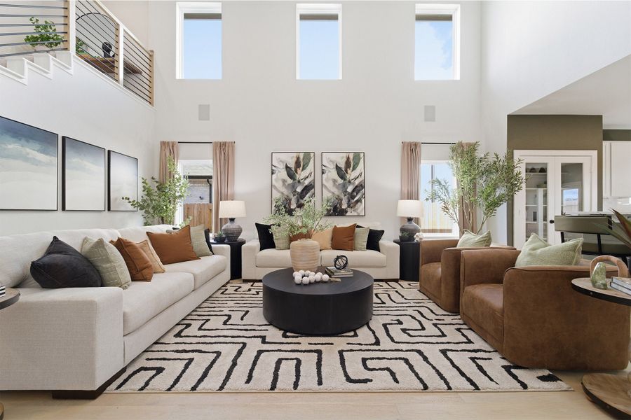 Furnished interior in a model home at Ashland in Angleton (Image 59).