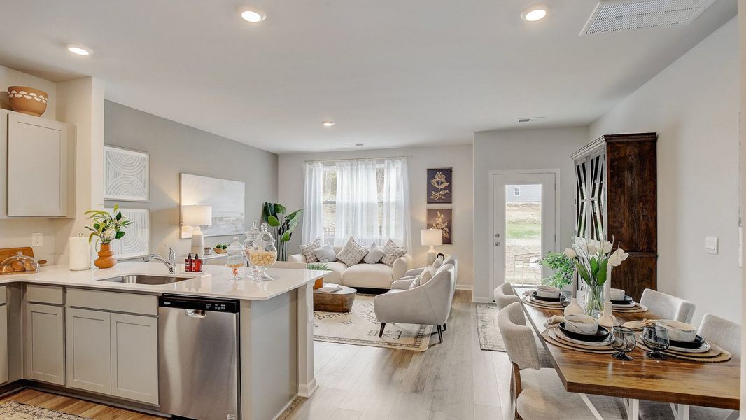 Furnished interior in a model home at Addison Park in Lebanon (Image 17).