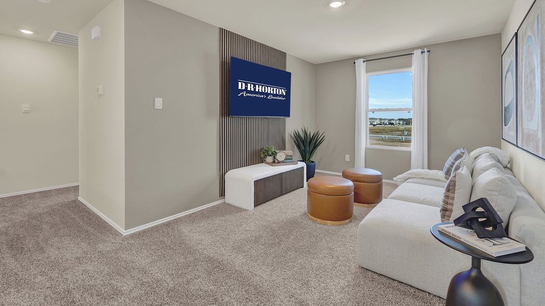 Furnished interior in a model home at Sunset Oaks in Maxwell (Image 24).