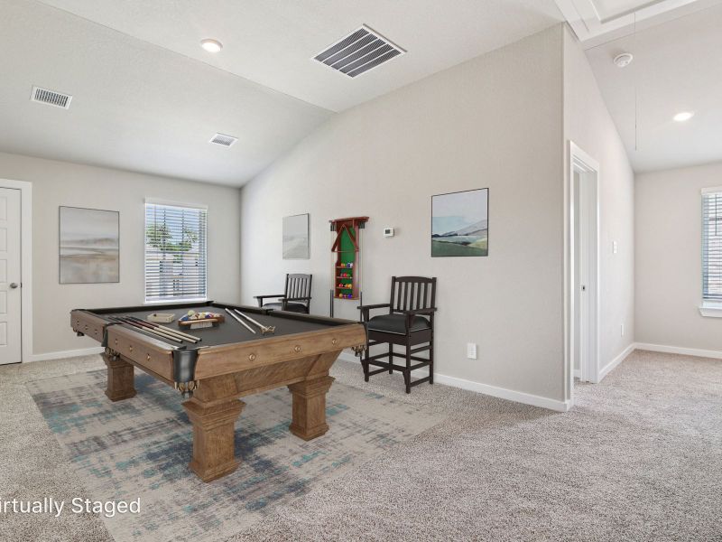 Furnished interior in a model home at Massey Oaks - Estate Series in Pearland (Image 15).