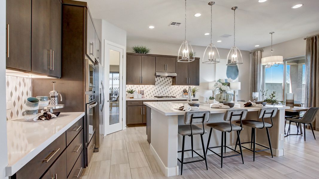 Furnished interior in a model home at Mirada Crossing in Goodyear (Image 31).
