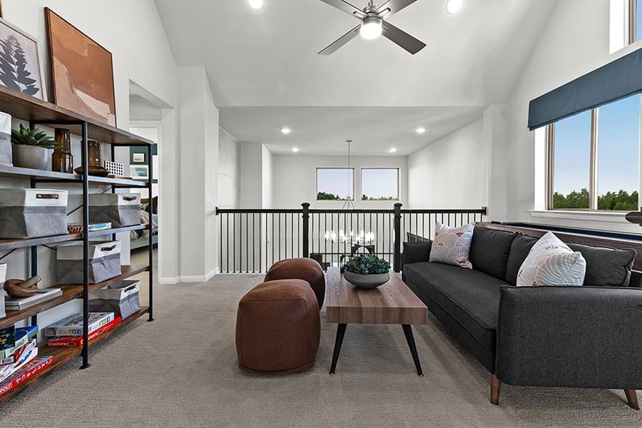 Furnished interior in a model home at La Terra at Uptown Celina in Celina (Image 24).